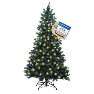 Premium kerstboom 180 cm, helder licht, kunstkerstboom, met 222 leds, nepboom, PE-kerstboom