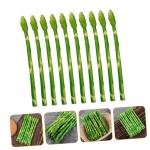 50 Stück Simulierte Spargel-Ornamente Gefälschtes lebensechtes Gemüse künstliches Spargeldekor weihachtsdeko dekoweihnachten künstliches Spargelmodell simulierte Spargelmodell
