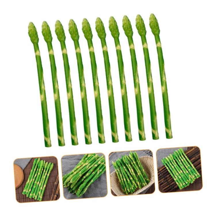 50 Stück Simulierte Spargel-Ornamente Gefälschtes lebensechtes Gemüse künstliches Spargeldekor weihachtsdeko dekoweihnachten künstliches Spargelmodell simulierte Spargelmodell