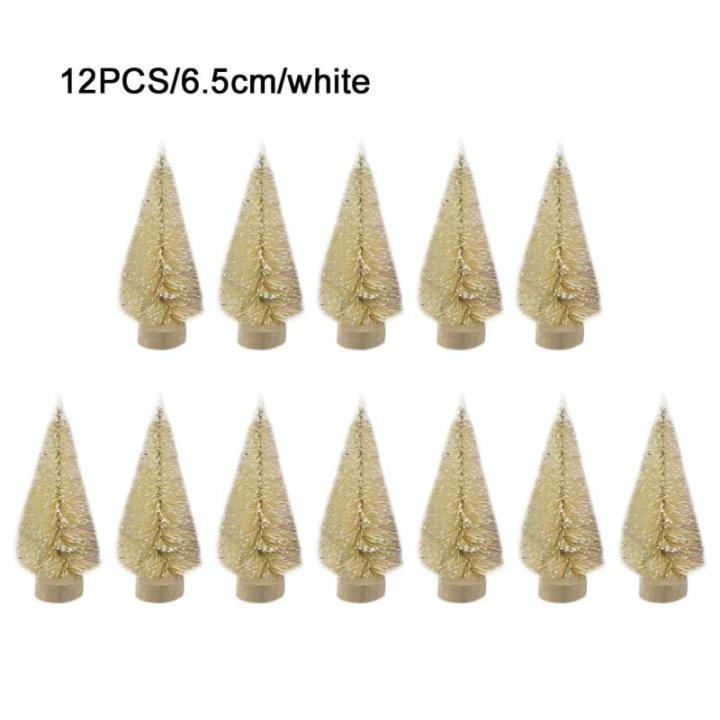 12 Weihnachtsbaum Deko Künstliche Mini-Weihnachtsbäume Aus Sisal,Miniatur Tannenbaum Baum Für Handwerk, Dekoration, Tischdekoration Miniatur Tannenbaum