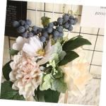 3st Blumendekor Gefälschte Tuch Lichthausdekorationen Für Zu Hause Künstliche Gardenienblüte Künstliche Orchideenblüten Künstliche Blumen Heimdekoration Blumenstrauß