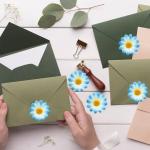 Kunstmadeliefjes, 100 stuks, kleine madeliefjes, decoratie, madeliefjes, , realistische kleuren, herbruikbaar, ideaal voor bruiloftsfeesten en knutselwerk (wit-blauw)