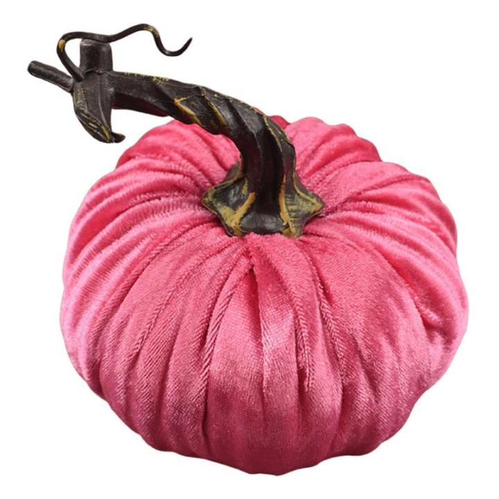 Kleine Samtkürbisse,Künstliche Kürbisse,Bunte Kunstschaum Dekoration - 10 cm/3,9 Zoll Handgemachte Halloween Ernte Gemüse Simulation Kürbisse Foto Requisiten, Stoff Kürbisse 
