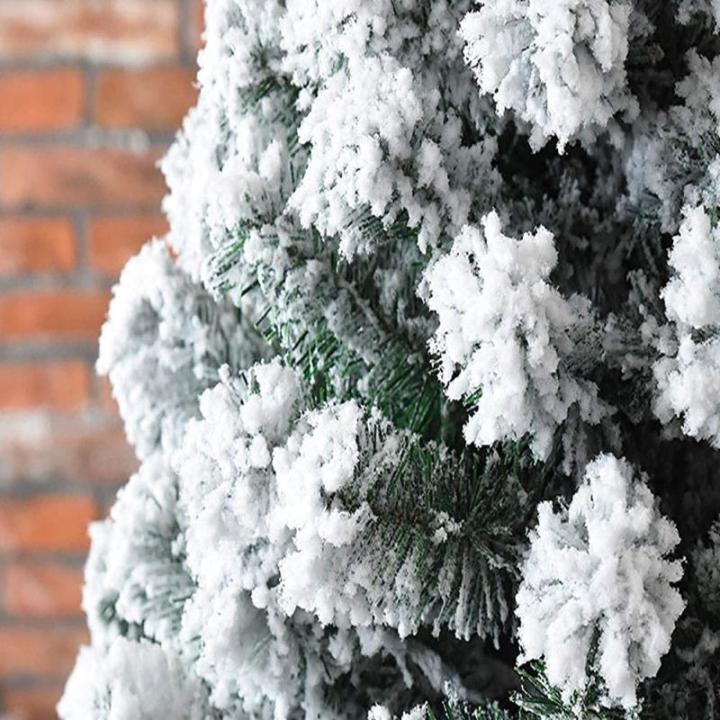 Weihnachtsbäume, schneebedeckter Weihnachtsbaum, Heimdekoration aus weißem Metall, Kiefer, künstlicher Ständer, einfach aufzubauender Weihnachtsbaum (Farbe: Weiß; Größe: 240