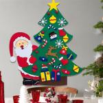 Kid Felt Christmas Tree | Wall Art Decor | Christmas Tree Wall Decor | Felt Christmas Tree | Christmas Tree For Kids Interactive Fun For Children's Rooms, Bedrooms, Dormitories