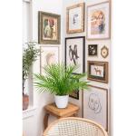 Kunstplant in pot, kunstpalm, decoratie, moderne kunstpalm, , kunststof, plantendecoratie voor woonkamer, balkon, slaapkamer, badkamer, tafeldecoratie, wit