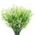 Kunstplanten, bloemen, in pot, net echt uv-bestendig, 10 bundels , , balkonplanten, struiken, decoratie, kunstbloem, lavendel voor tafel, huis, tuin, decoratie