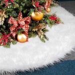 Kerstboomdeken, Kerstboomrok Kerstmis, Decoratie Boommat voor Kerstmis, Feest Home Decoraties, Kerstboomdeken Wit Ø 90 cm
