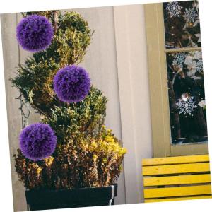4 Stück Eukalyptus Graskugeln Künstliche Pflanzenbälle Hinterhof Topiary Ball Hängende Pflanzenkugel Künstliche Hängedekoration Künstliche Eukalyptus Topiary Bälle