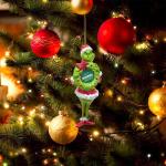 Kerstdecoratie, acryl, kerstboomversiering, groen, schattig, hangende ornamenten, kerstdecoratie, kerstversiering, feestdecoratie voor kerstfeest