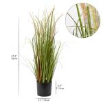 Kunstgras decoratief gras hoog, groot als echt vossenstaartgras, hoogte: 70 cm kunstgras gras grassen arrangement kunstplant kunstplant kantoor decoratie plastic planten, wit