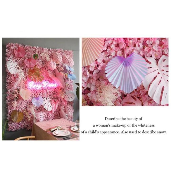 2 M * 2 M / 6,5 * 6,5 FTBlumenwandhintergrundwand Simulierte Blumenwanddekoration Pflanzenwand Hochzeit BlumenkunstSeidenhortensien-Blumenpaneel Für Fotohintergrund Home Party(F)