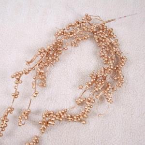 5st Künstliche Goldene Beere Weihnachtsbaum Weihnachtliche Beerenstiele Weihnachten Beerenpflücker Zweig Weihnachtliche Beerensprays Gefälschte Beerenzweige Schaum