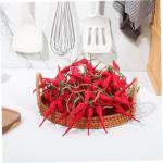 10 STK Chili-Pfeffer-modelldekoration Hängender Künstlicher Pfeffer Künstlicher Chili-mais Zum Aufhängen Verknüpfungen Zweige Dekoration Künstliche Paprika Tür Bot Noix Scha