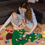 Kid Felt Christmas Tree | Wall Art Decor | Christmas Tree Wall Decor | Felt Christmas Tree | Christmas Tree For Kids Interactive Fun For Children's Rooms, Bedrooms, Dormitories