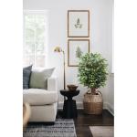 Ficus Benjamini , grote kunstboom, 91 cm hoog met 546 bladeren, ideaal voor eetkamer en entree en interieurdecoratie