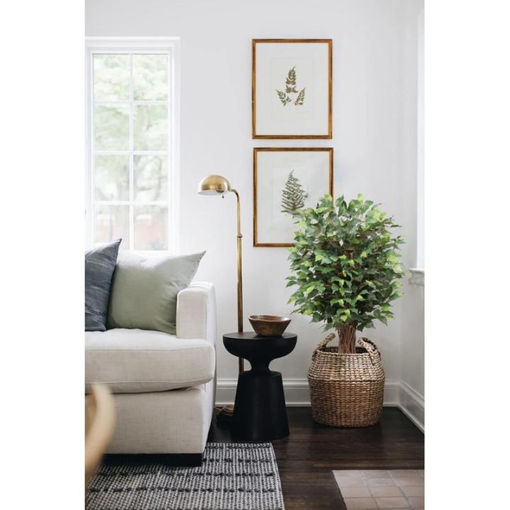 Ficus Benjamini , grote kunstboom, 91 cm hoog met 546 bladeren, ideaal voor eetkamer en entree en interieurdecoratie