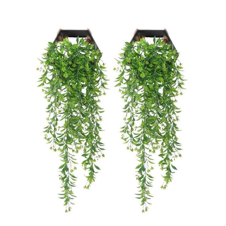 YGSAT 2 PCS Hanging Garland Vine Flower Trailing Bracket plant| Artificial Ivy|Artificial Flowers Fake Wisteria Office Decoration Home Decoration Party Decoration Wedding Decoratio