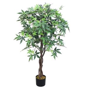 Esdoorn esdoornboom kunstplant kunstplant 120 cm kunstboom met echte boom binnendecoratie kunstplant als echt in pot