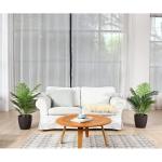 Kunstpflanzen Groß Areca Kunstpalme 90 cm im Topf Künstliche Pflanze Tropical Hawaii Grün Fake Plant für Schlafzimmer Büro Garten Hochzeit Party Deco (2 Stück)