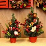 30 cm, 40 cm, 50 cm Mini-Weihnachtsbaum mit Beflockung, Weihnachtsbaum für den Schreibtisch, Verpackungsmaterialpaket DIY handgefertigter Weihnachtsbaum für Zuhause, modi，B-30c