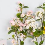 Hortensie, künstliche Blume, einzelne künstliche Hortensie, Blumenstrauß, Blumenarrangement, Dekoration für Zuhause, DIY, Hochzeit, Tafelaufsatz (Rosa)