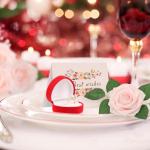 Kunstbloemen, roze rozen, 30 stuks, 8 cm, boeket, kunstdecoratie, bloemen, kunstrozen met stelen en kaart voor Valentijnsdag, tuin, verjaardag, feest, doe-het-zelf bruiloftsdecorat