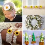 , anjer, 30 stuks, droogbloemen, decoratief, zijdemateriaal, blijven lang mooi, makkelijk in het onderhoud, goed voor feestjes, interieurstijlen of bruiloften (oranje)