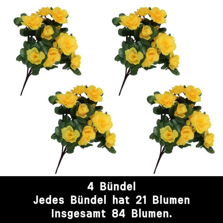 Kunstblumen Deko Künstliche Blumen Blumenstrauss Künstlich Große 33 cm Gardenie Blume Dekoration für Zuhause Tisch Büro Hausgarten Geburtstag Party 0515