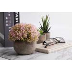 Kunstmatige grasplanten in pot, kunstplant, vetplanten, bureau-vensterbank, decoratieve badkamer, bonsai, kamerdecoratie, cadeau voor bruiloft, verjaardag, Kerstmis, set van 3