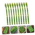 20 STK Simulierte Spargel-Ornamente Realistische Pflanzliche Ornamente Spargel Dekor Spargel-Modelle Gefälschtes Lebensechtes Gemüse Vortäuschen Spielzeug Gemüse Obst PVC