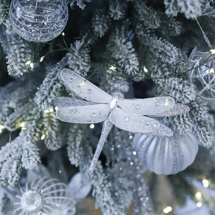 3 Pcs Silber Ornamente Für Weihnachtsbaum, Weihnachten Weihnachtsstern Künstliche Blumen Dekorationen, für Weiß Silber Weihnachtsbaum Wreaths Floral Geschenk Winter Hochzeit Ur
