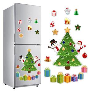 Magnetischer Weihnachtsbaum als Kühlschrankdekoration, weihnachtlicher Magnetaufkleber, Weihnachtsmagnete für Kühlschrank, für Metalltür von Kühlschrank und Garage (03#)