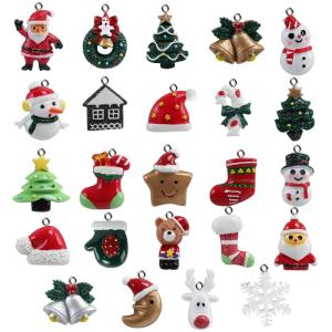 kerst, kerstboomdecoratie, kerstboomversiering voor adventskalender, 24-delig