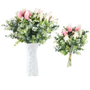 Kunstbloemen, 1709, kunsttulpen, kunstbloemen, tulpen, echte touch, voor thuis, hotel, kamer, tafeldecoratie