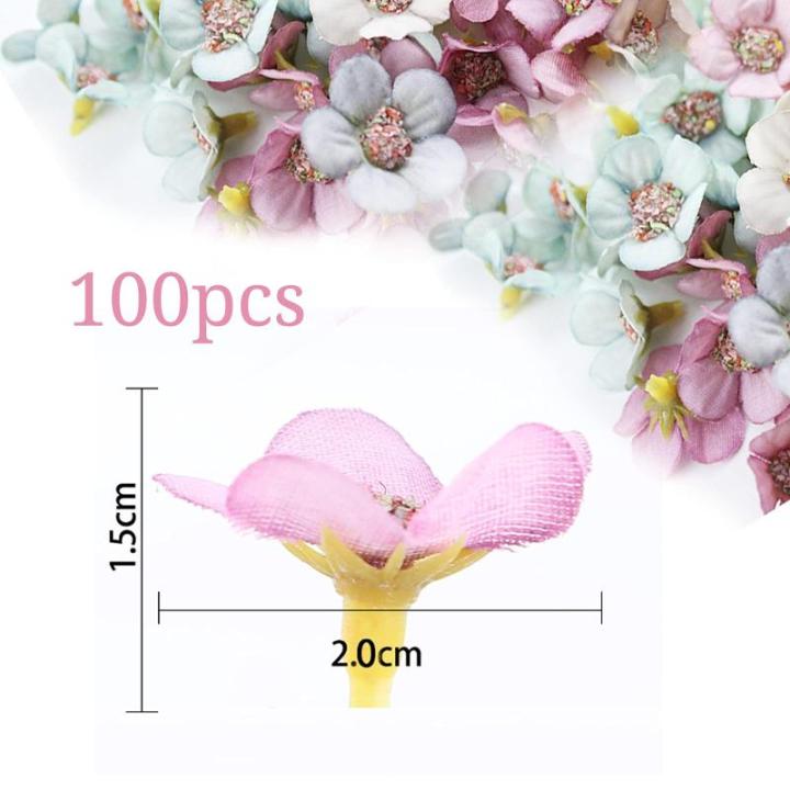 , 100 stuks, madeliefjes, mini-, kleurrijke mini-zijden bloemen, , decoratie voor tuin, bruiloft, feest, huis, doe-het-zelf knutselen, scrapbooking