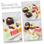 Fake Kuchen künstliche Kuchen 6 Stücke Simulation Kuchen Modell Kuchen Dekor Kühlschrank Magnet Shop Zubehör Dekorative Realistisches Essen