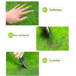 Realistische Kunstrasenmatte, 2 x 5 m, grüner Kunstrasenteppich für Garten, Rasen, Landschaft, Sommergras, langlebig und pflegeleicht, ideal für den Außenbereich