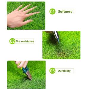 Hochwertiger grüner Kunstrasen-Teppich für Gartenlandschaft, langlebig, Sommergras für Rasen, ideal für den Außenbereich, 2 x 5 m