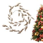 Künstliche Reben, 63 Zoll künstliche Ranken, dekorative Ranken, Weihnachten, Elastische Blattschnur für EIN warmes und harmonisches Wiedersehen mit der Familie