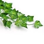 Kunstklimopslingers, 12 stuks, klimophangende slinger, ivy Leaves, kunstplant met 80 vellen om aan de muur, balkon, hek, bruiloft, thuis, party, tuin (2,2 m)