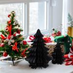 Kerstboom van papier knutselen – handgemaakte kerstdecoratie | opvouwbaar tafelopzetstuk, papieren decoraties met meerlaags design, perfect voor feesten en feestelijke gelegenhed