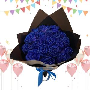 Geconserveerd boeket rozen, kunstmatig, Forever Foam romantische bloemen - bruidsboeket, woondecoratie voor vriendin, verloofde