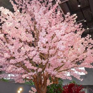 Künstlicher Baum, Kirschblütenbaum, Simulation Pfirsichbaum Große Pflanze Wunsch Baum Wohnzimmer Innenausstattung Wunschbaum gefälschte Blumendekoration 4.5m