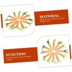 1 Satz Karotten-Ornament Falsches Karottendekor Exquisite Partydekoration Miniaturdekoration Easter Decoration Ozdoby Wielkanocne Karotten-dekor Kreative Ostergeschenke Schaum 12st