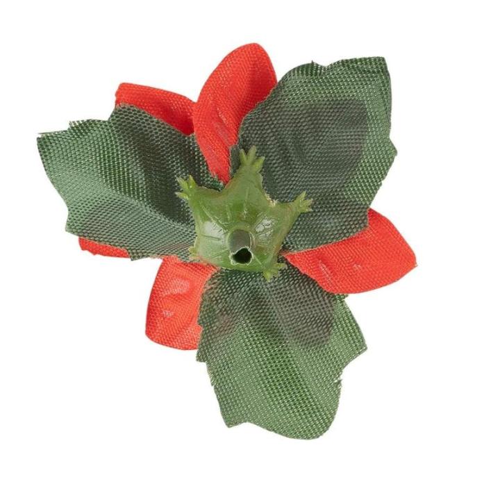 Decoratieve bloemen, , bloemen, verschillende soorten, ca. diameter 8 cm (kerstster 2 - rood - 20 stuks)