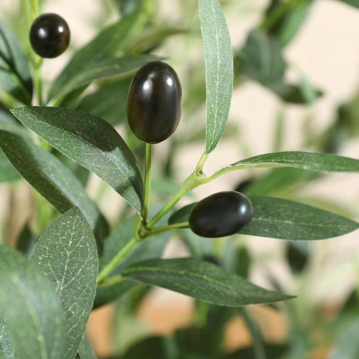 Kunstmatige olijfboomplanten, 180 cm, nep tropische plastic plant, perfecte grote planten in pot, voor binnen en buiten, huis, kantoor, tuin, moderne decoratie, housewarming cadeau
