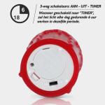 Set van 4 rode vlamloze votief kaarsen echte wax druipend ontwerp, LED Faux batterij aangedreven theelicht kaarsen met timer voor Kerstmis en Advent, batterijen inbegrepen - D 5 cm