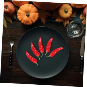 20 Stück Simulation Paprika Modell Gemüse Dekorationen Für Shop Simulation Paprika Falsche Chili Künstliche Paprika Spielzeug Requisite Simuliertes Chili Fake Chili Foto Requis
