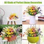 Künstliche Blumen Gänseblümchen UV-beständig Farbecht Kunststoff Pflanze für Home Decor